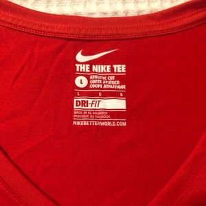 Nike Red Dri Fit Shirt